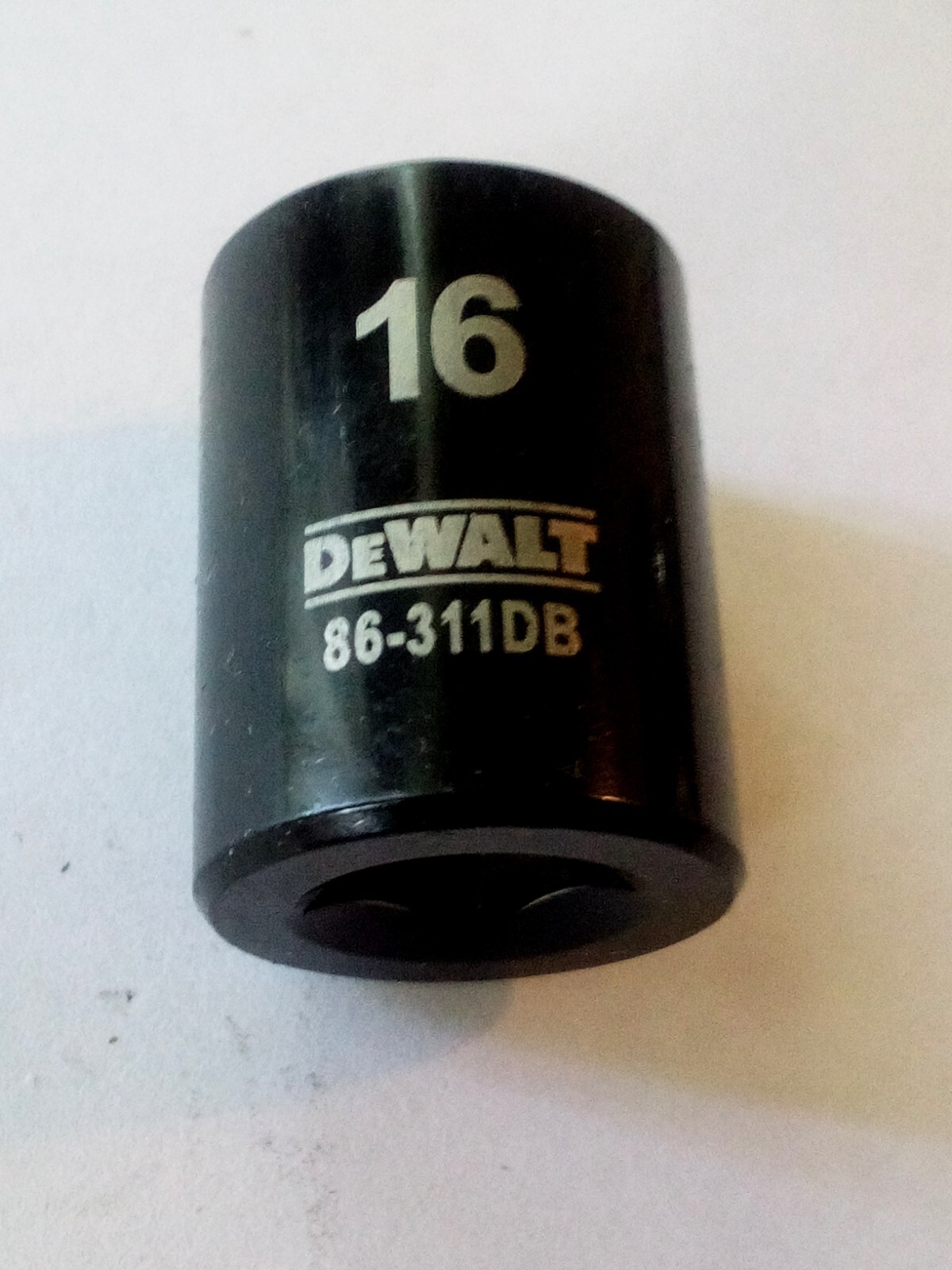 DeWalt 16 mm x 3/8" Dr Black Chrome  Socket - 86-311DB - 6 Pt Free Shipping