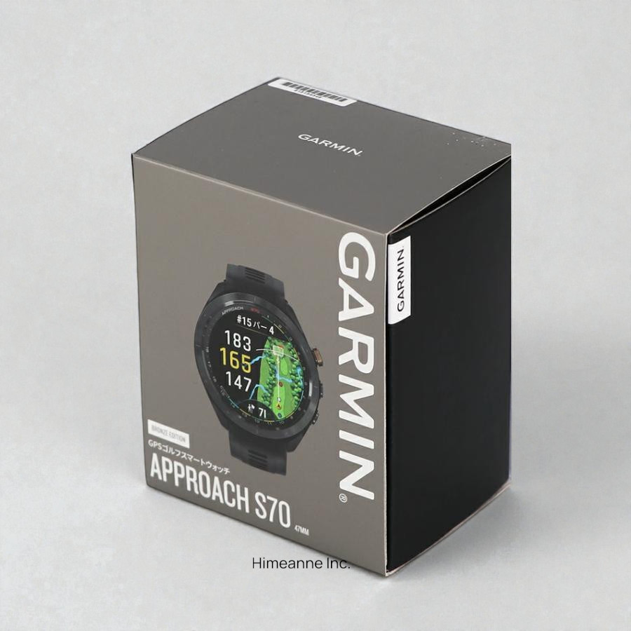 GARMIN Approach S70 47mm Black Bronze Edition Premium Golf GPS Smartwatch NEW