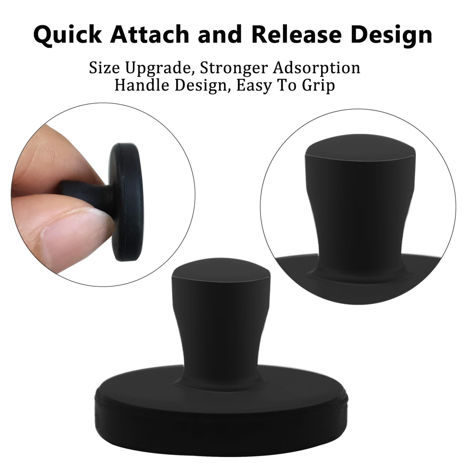 Air Fryer Liner Silicone Full Enclosed Magnets,100% BPA FREE 8pcs, Black