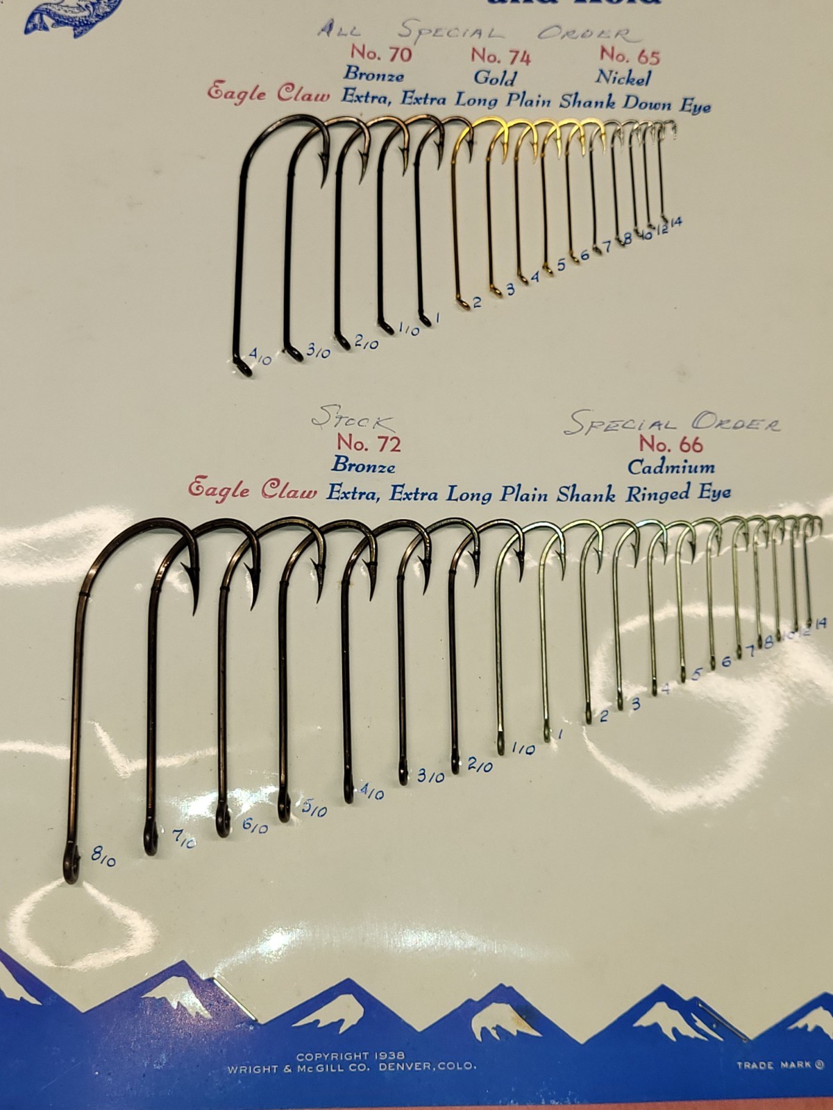 Wright & McGill Eagle Claw fishing Hooks Salesman Sample 14 pages
