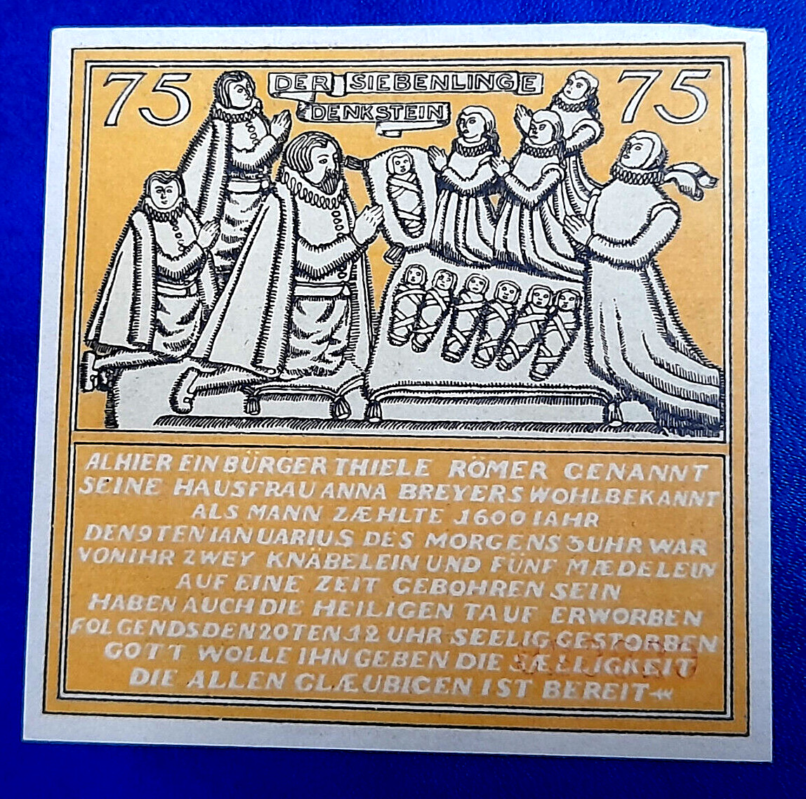 HAMELN NOTGELD 75 PFENNIG 1921 EMERGENCY MONEY GERMANY BANKNOTE (29770)