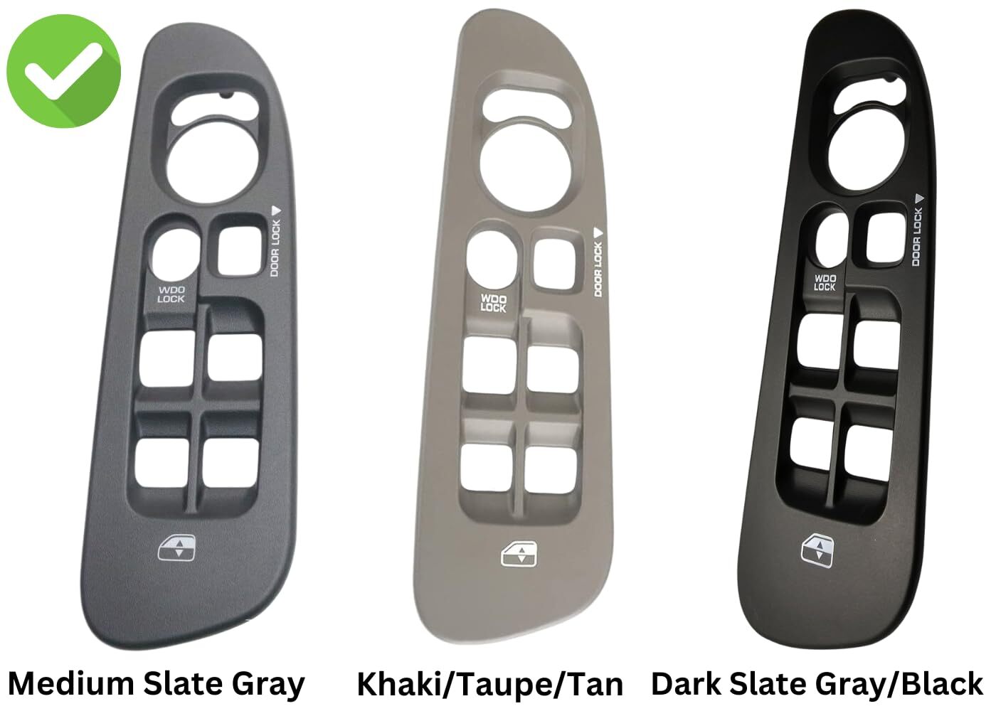 Master Window Switch Control + Grey Bezel for 2001-2004 Dodge Dakota 68171680AA