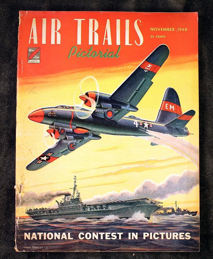 1948 Air Trails Aviation History Lockheed P2V Neptune Aircraft Carrier Plane