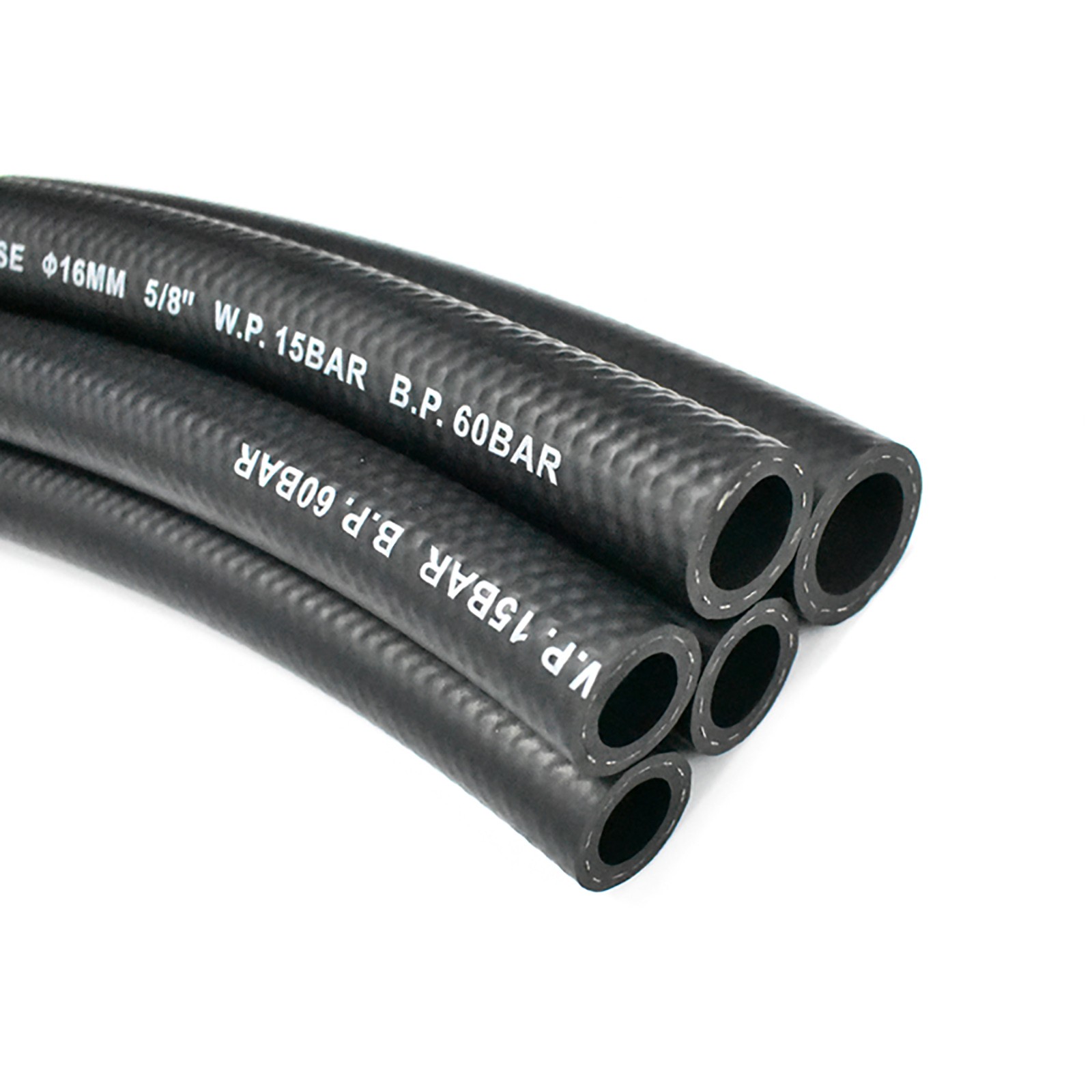 Fuel Hose Rubber Reinforced - E10 Unleaded Petrol Diesel Oil 4mm 5mm - 25mm ID