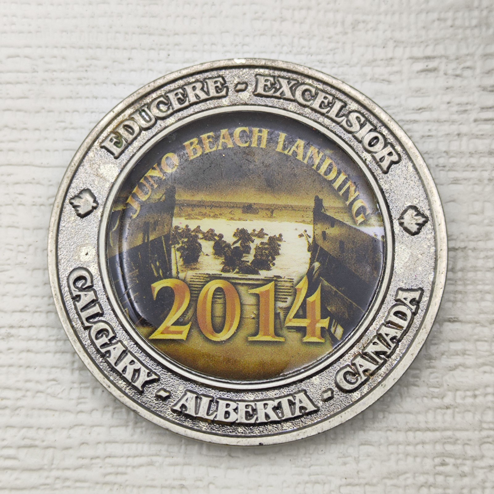 Canadian Juno Beach Academy Calgary Challenge Coin