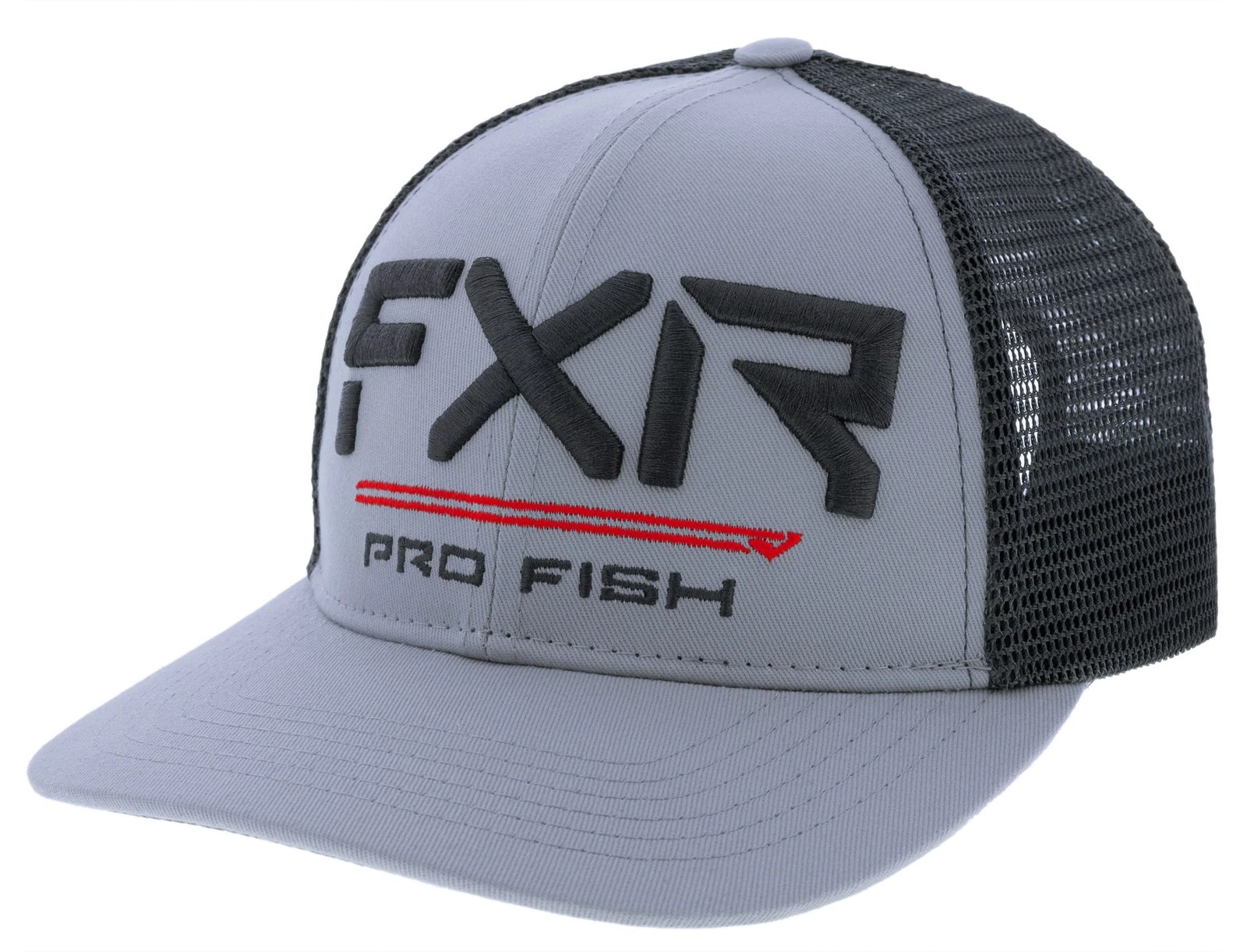 FXR Pro Fish Plus 23 Snapback Hat Gray/Asphalt