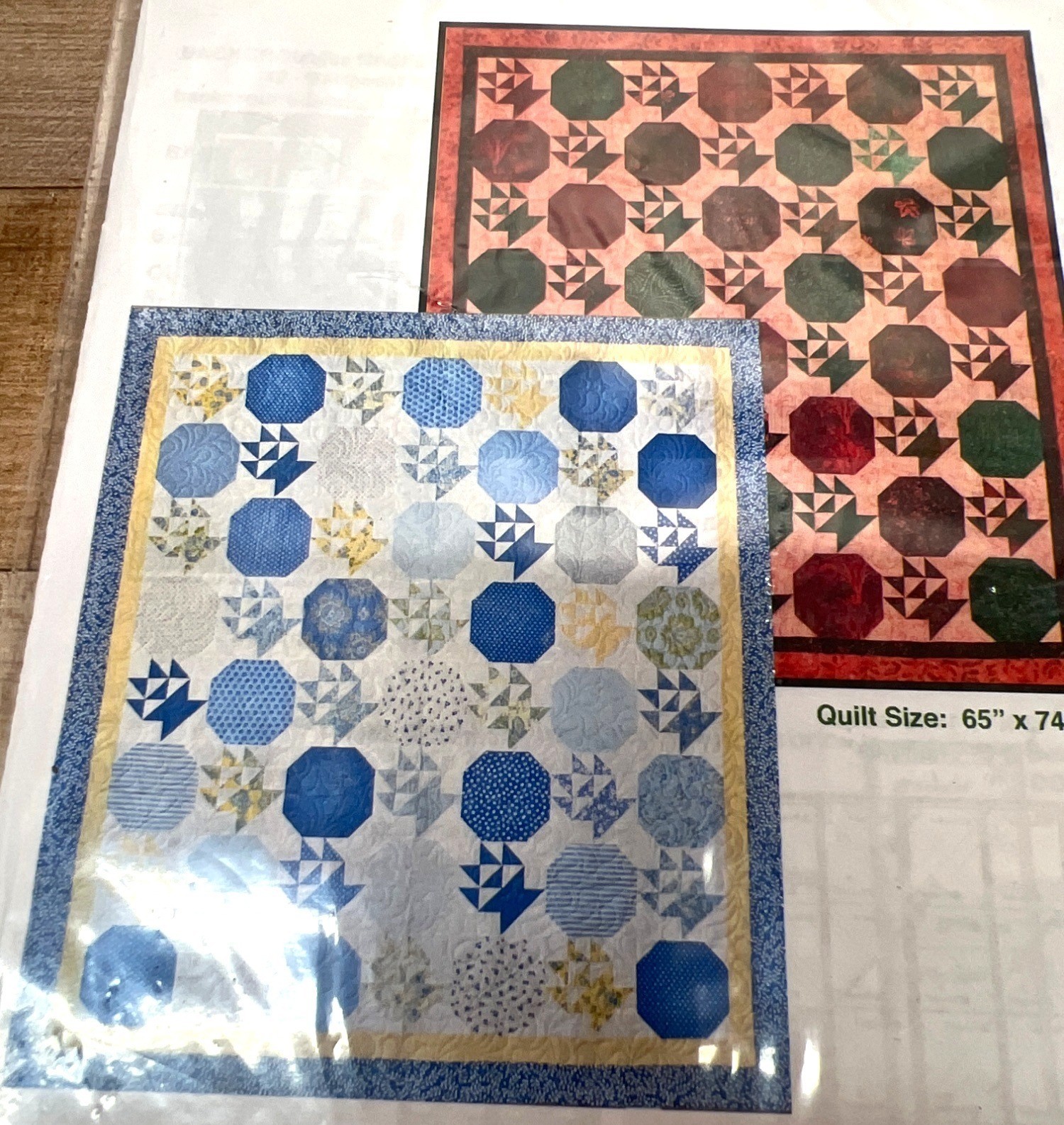 #148 Batiks In A Basket Quilt Pattern 65" X 74" By Cherrywood Quilt Design