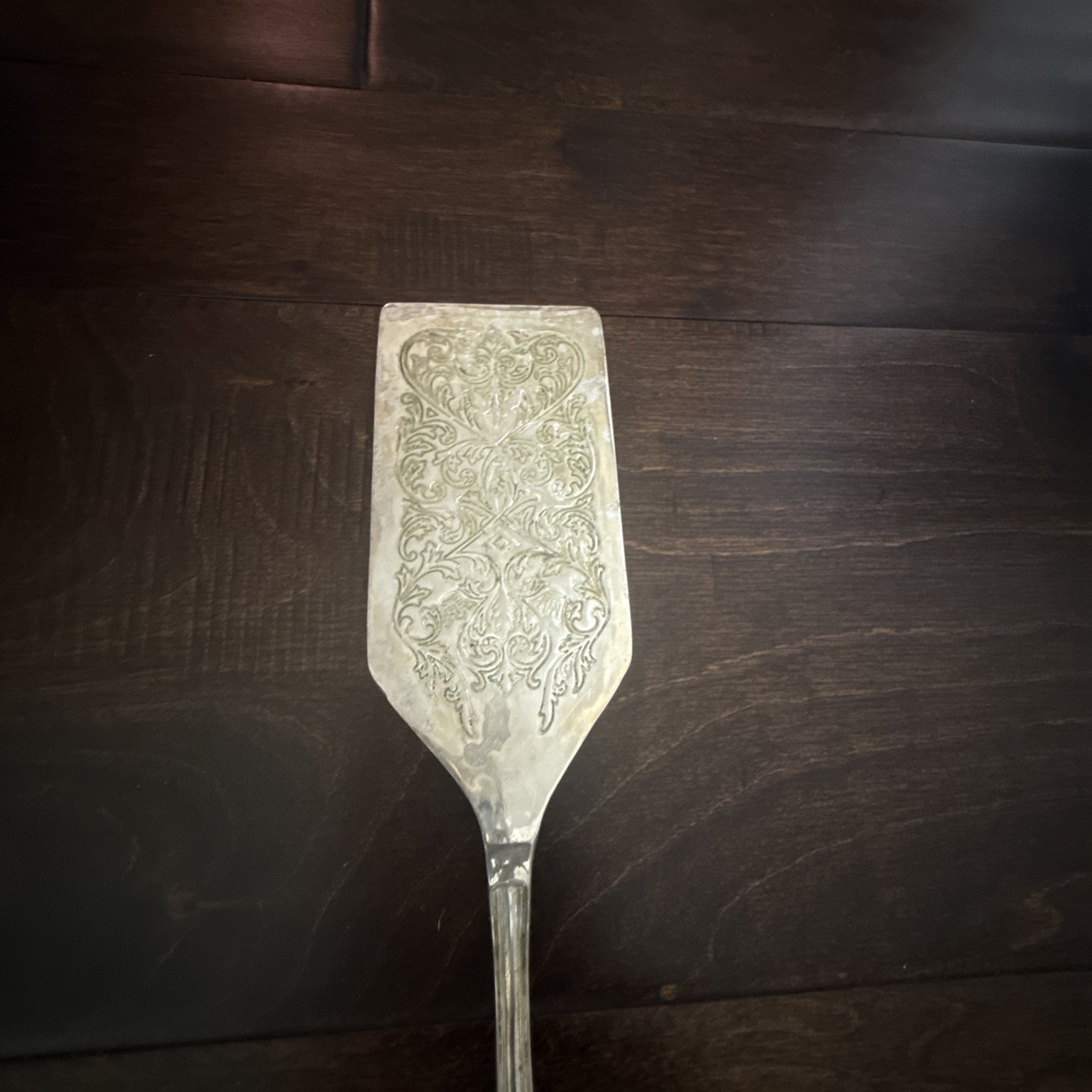 Large Silver Plate Serving Spatulas