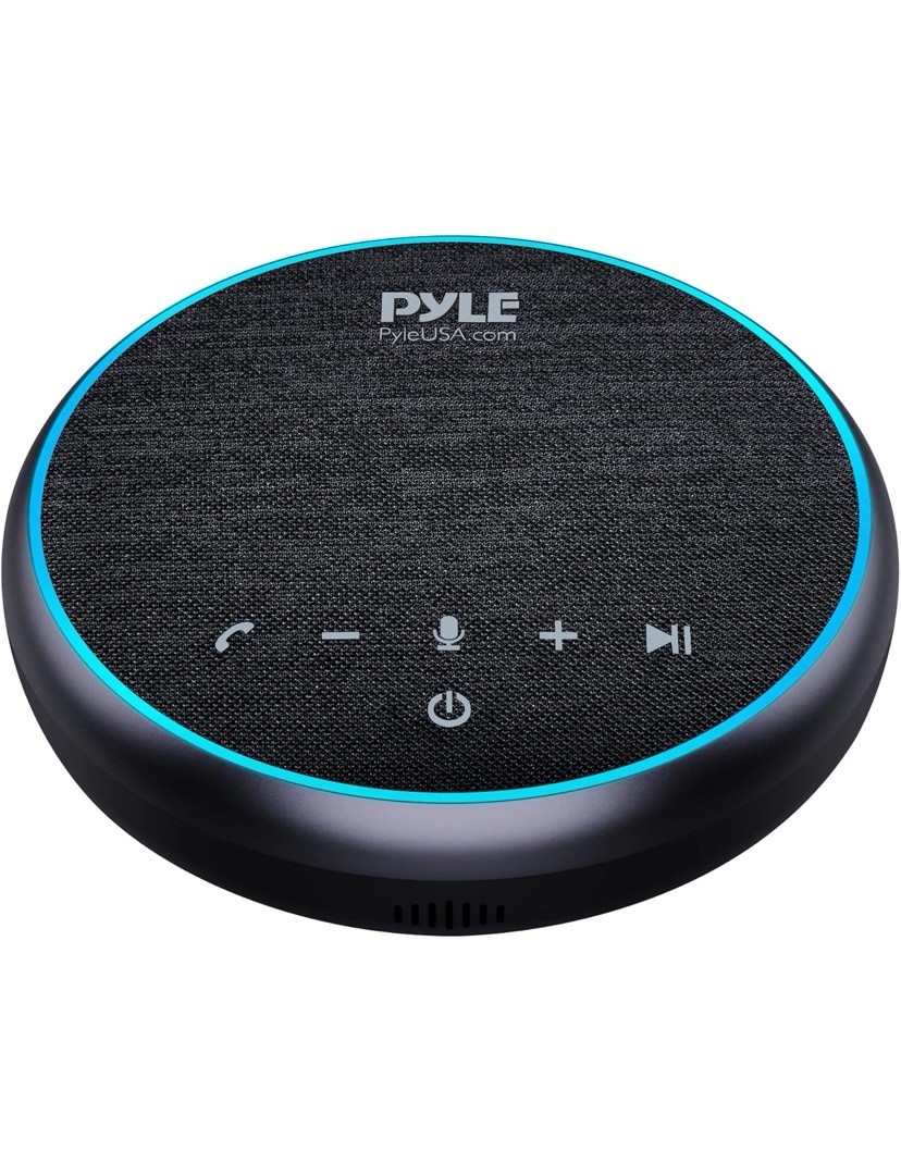 Pyle PSCN42 Bluetooth Conference Speakerphone USB-C Zoom Teams HD Audio New