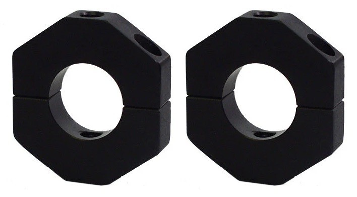 2-NEW RACING CLAMP BRACKETS,1 1/8" ROUND TUBE,ALUMINUM,ALLEN HEAD
