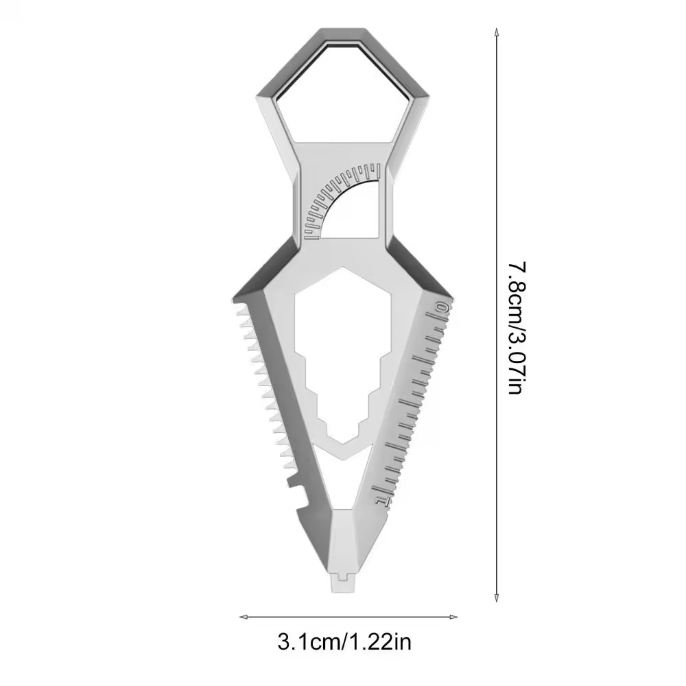 Outdoors Multitool Portable Keychain Combo Tool for Everyday Carry and Camping