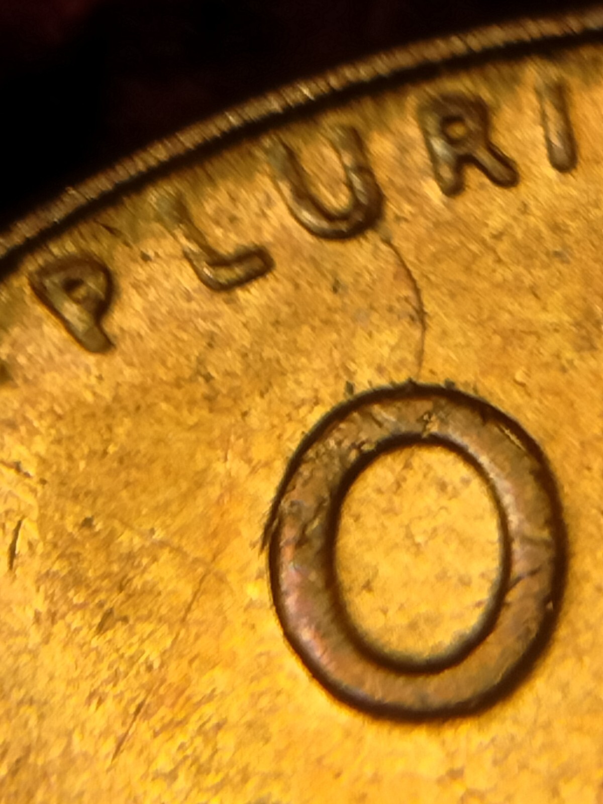 1956 P Lincoln Wheat Cent Retained Die Breaks Die Breaks