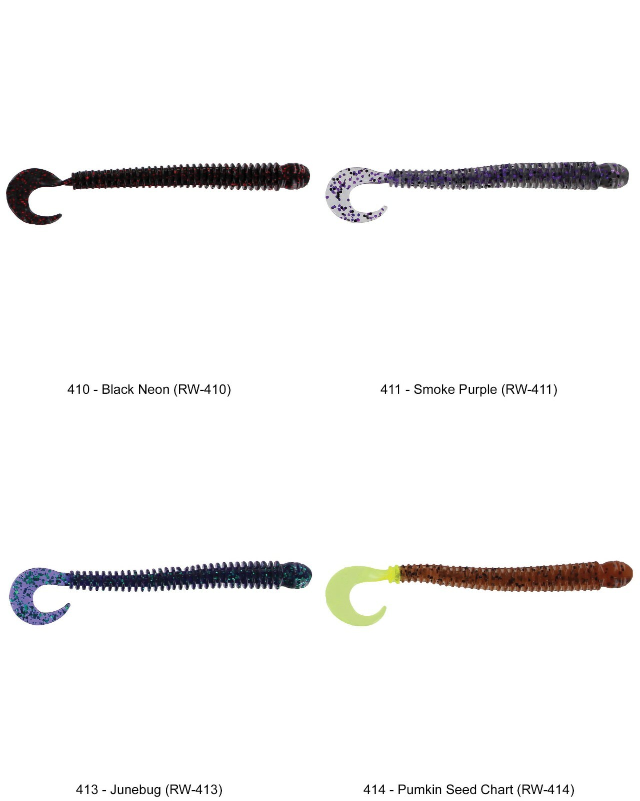 Big Bite Baits Ring Disc Worm (RW) Pick Any 33 Colors 4 Inch Soft Plastic Lures