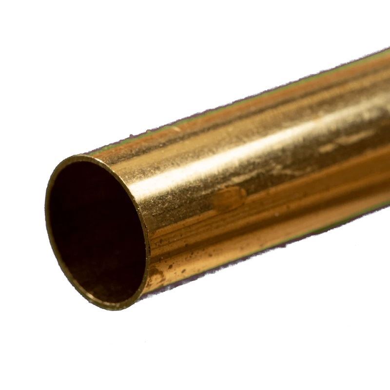 K & S Metals - Round Brass Tube: 7/16" OD x 0.014" Wall x 12" Long