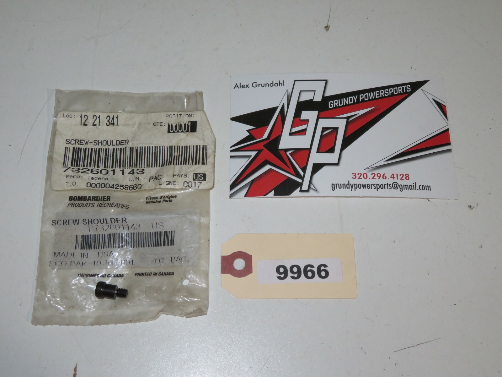 Ski-Doo - New OEM Shoulder Screw Qty 1 - 732601143