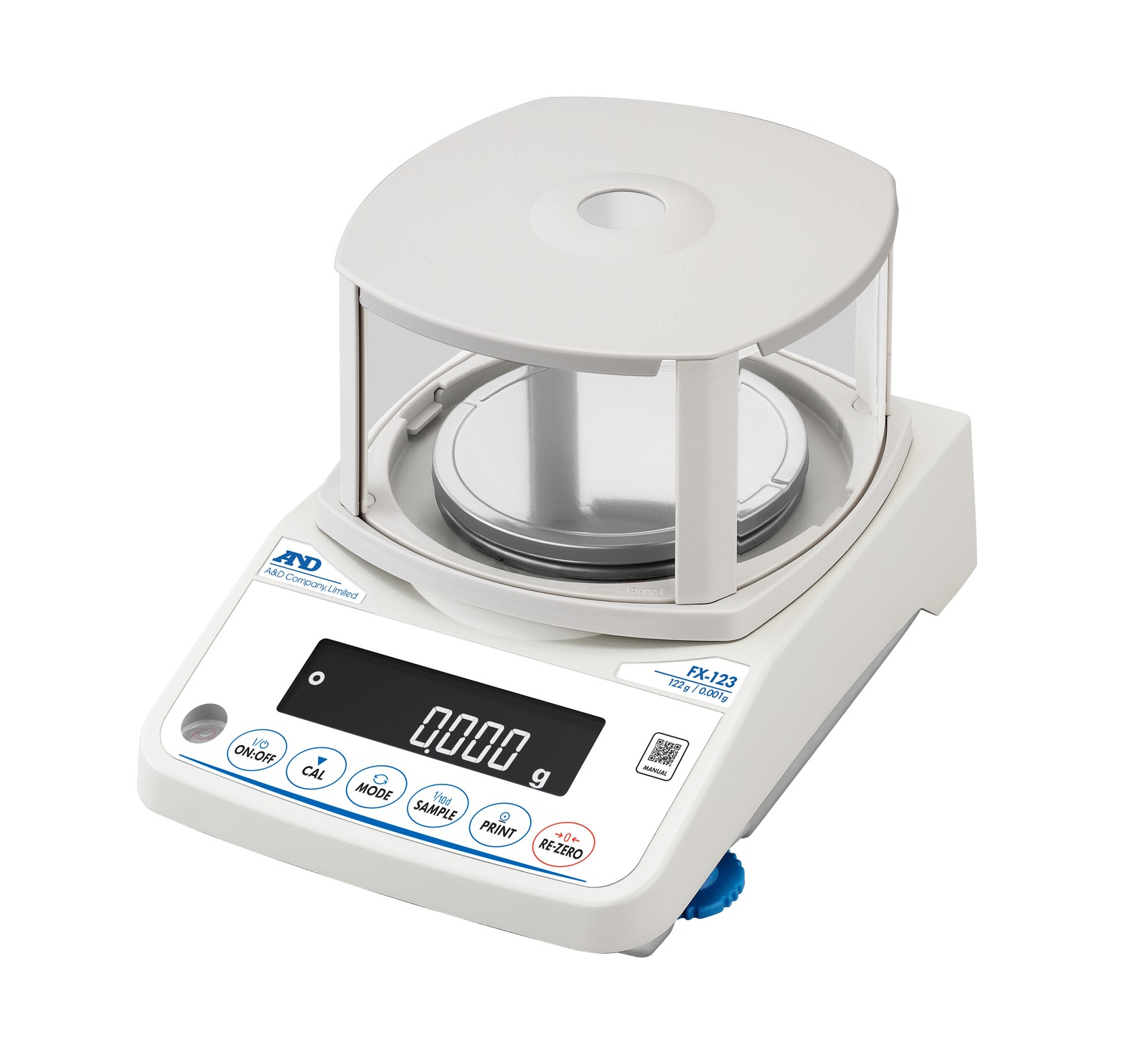 A&D Fortis FX-123 Precision Balance, 122 g x 0.001 g, External Calibration