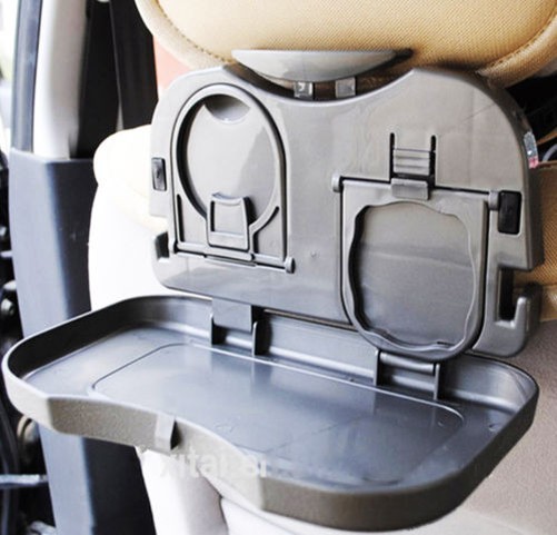Foldable Car Back Seat Table Tub Stand Food Cup Drink Bottle Rack Holder