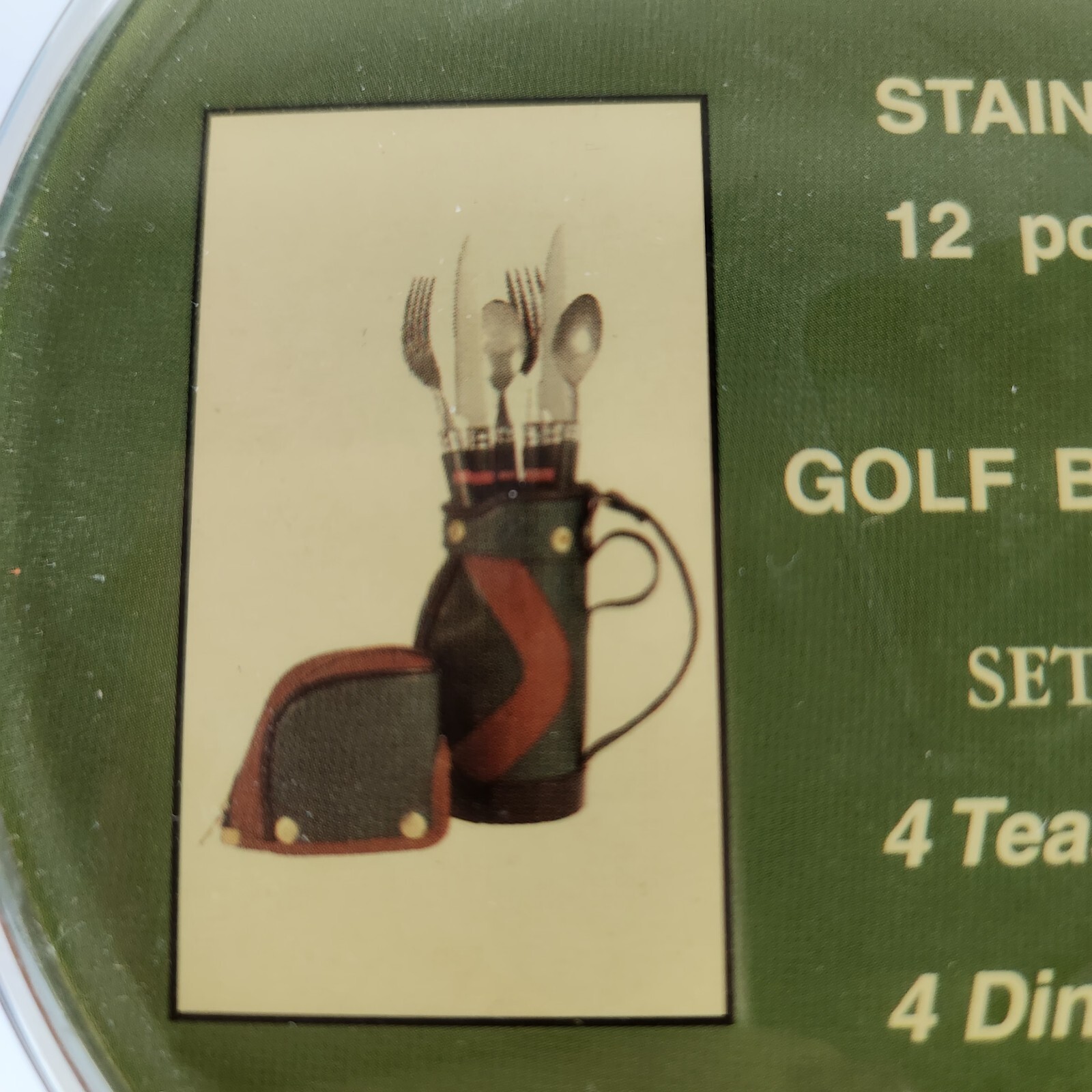 Sport Chef Golf Bag 12 Piece Flatware Set Green