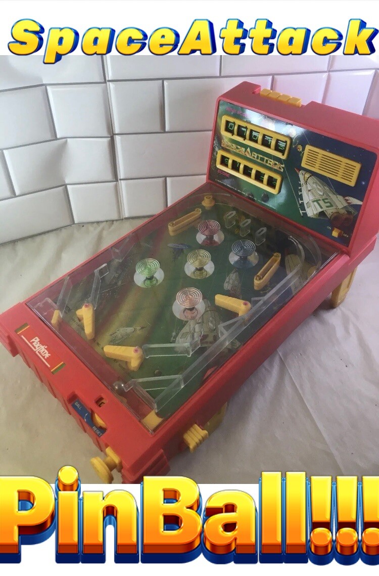 Space Attack 1989 Playtime Products Tabletop Pinball Machine