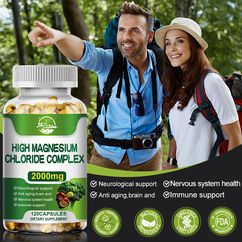 Magnesium Citrate Capsules 2000mg Per Serving - 120 Capsules - Highest Potency