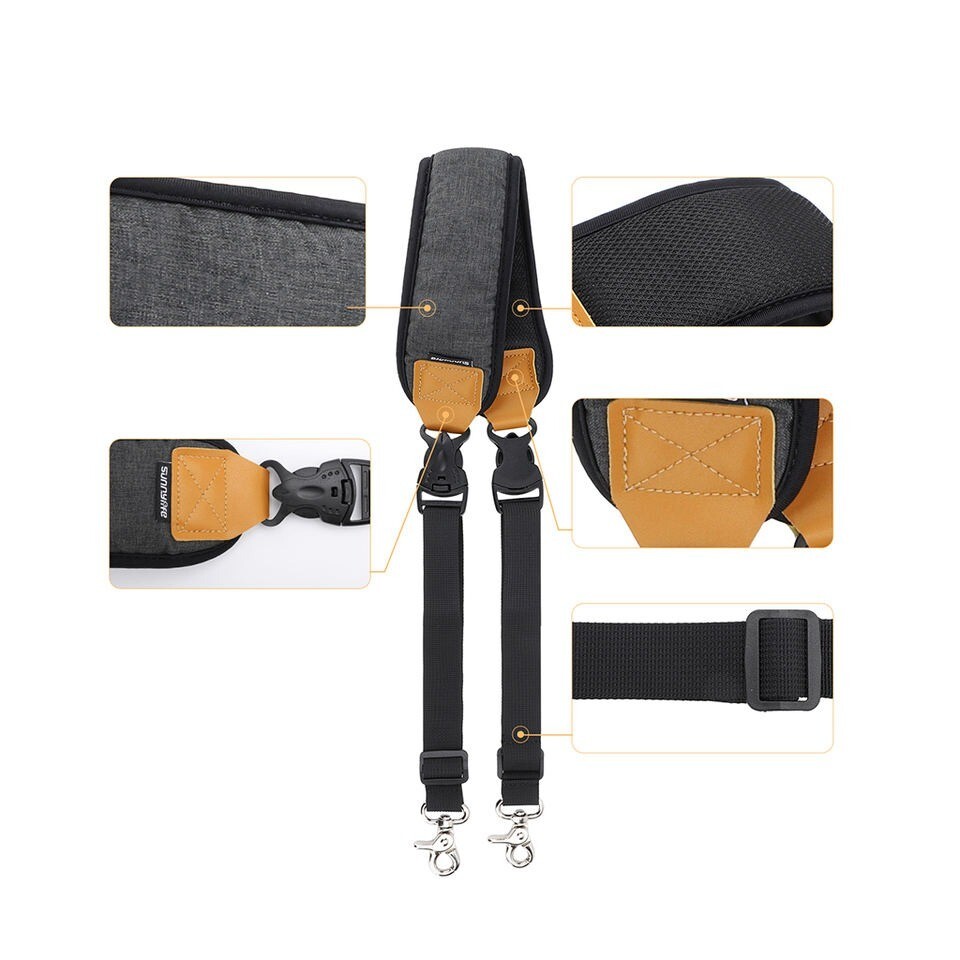 High Grade Handheld Gimbal Stabilizer Neck Shoulder Strap with Dual Hook Adjusta