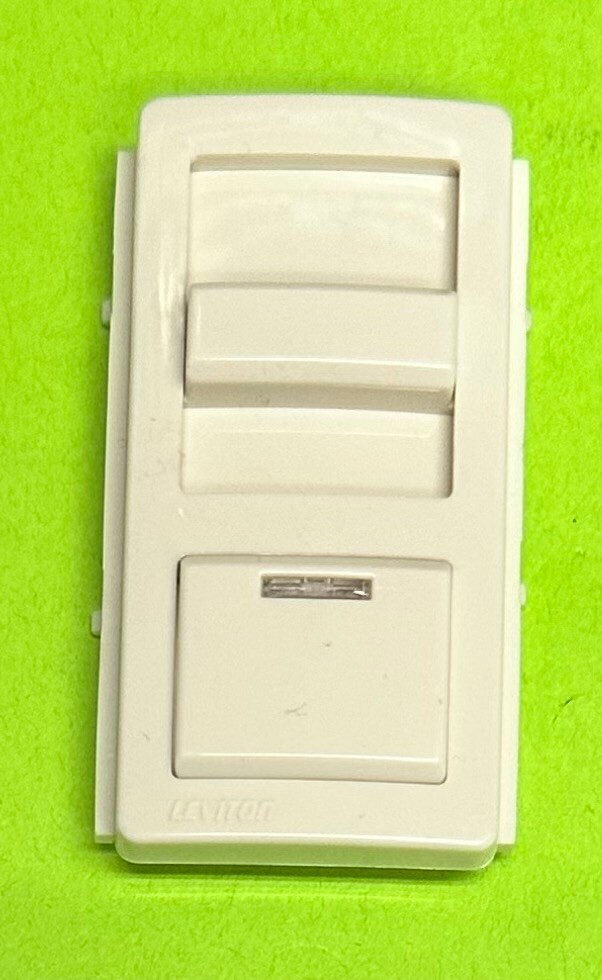 LEVITON IPKIT-T FACEPLATE LIGHT ALMOND FOR IPI06 PRE-SET SLIDE DIMMER
