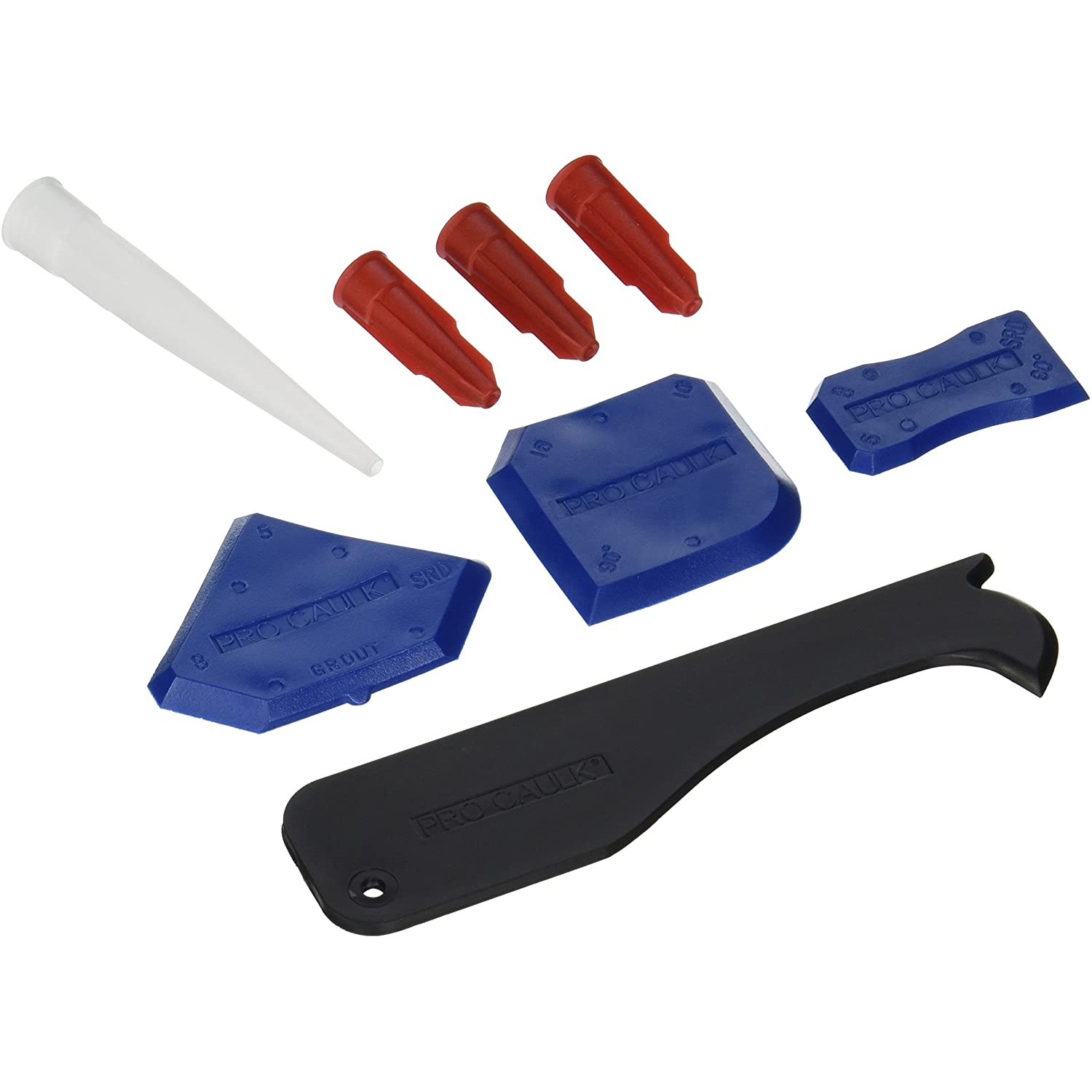 DAP PRO CAULK 8 Piece Caulking Tool Kit: 8 Piece Caulking Tool Kit (Blue)
