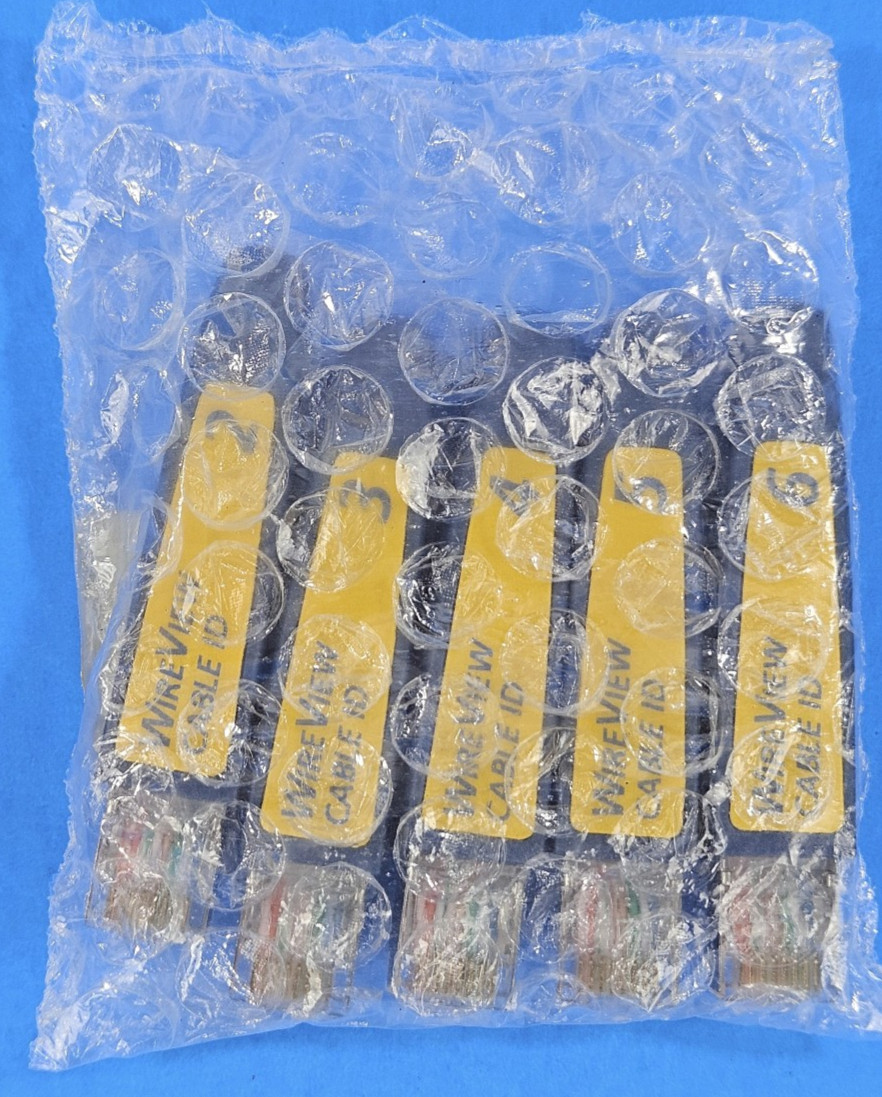 Fluke Networks WIREVIEW 2-6 Cable TesterID Tag Adapter Set 2 through 6 for RJ45