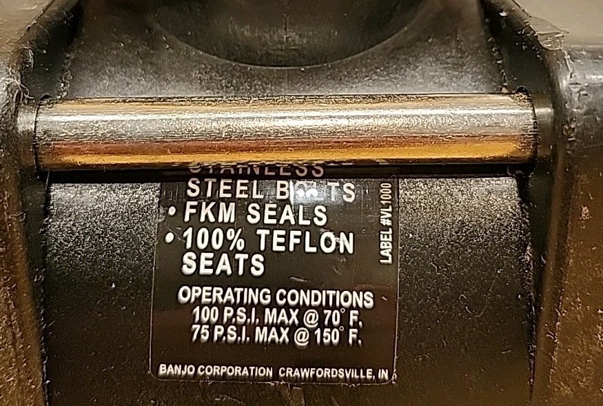 2" Banjo Ball Valve VL1000 3-Way valve