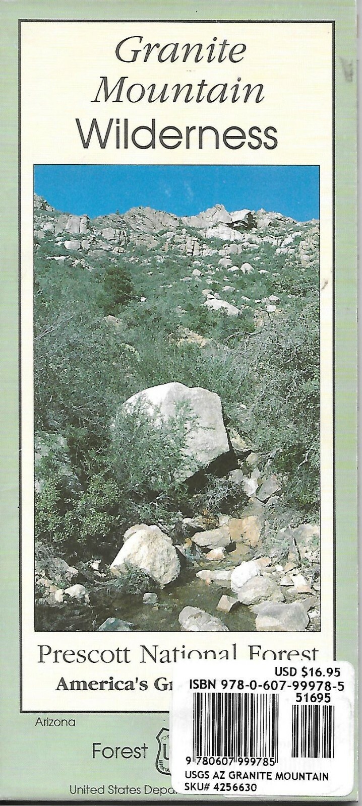 Map of Granite Mountain Wilderness, Arizona, by US Forest Service