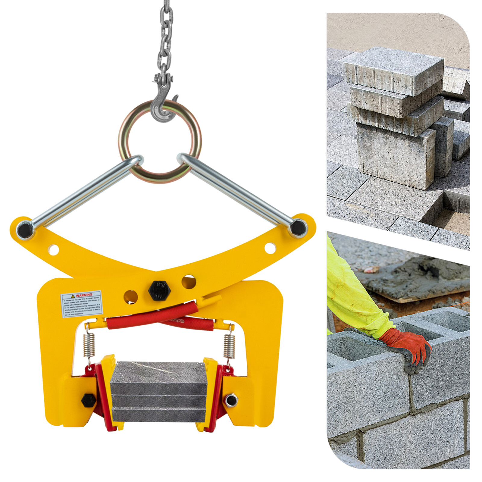 Marble Stone Lifting Clamp Stone Lifting Vertical Steel Plate Clamp Adjustable