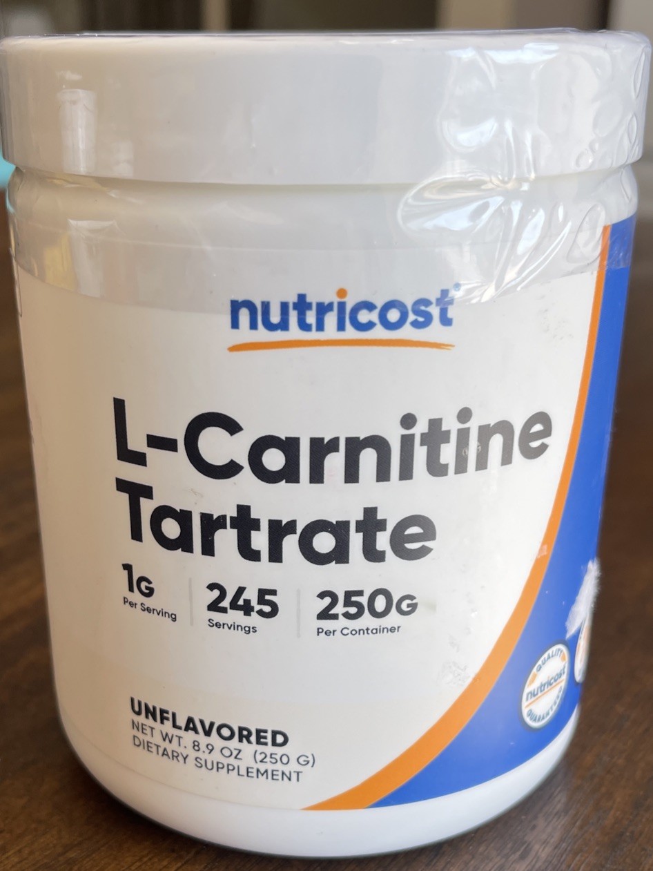 Nutricost L-Carnitine Tartrate Powder (250 Grams) - 1 Gram per Serving