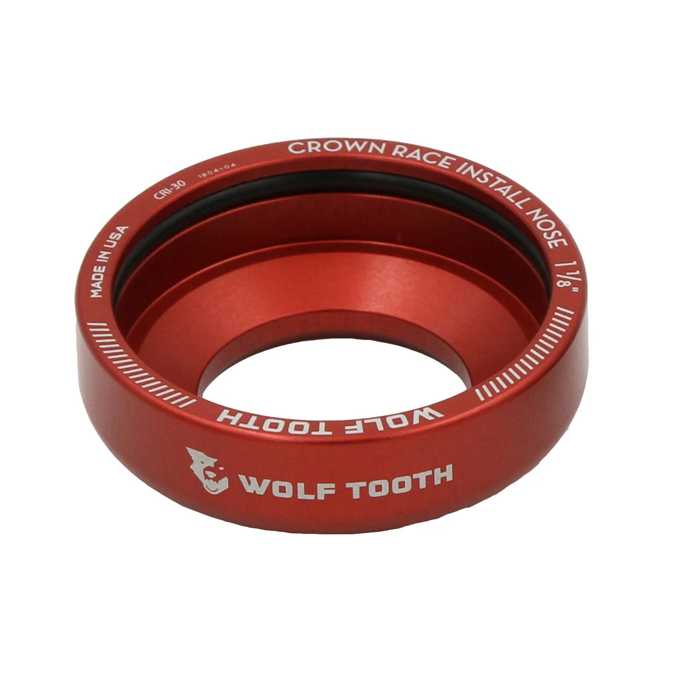 Wolf Tooth Crown Race Installation Adapter Red 1 1/8" (30mm)