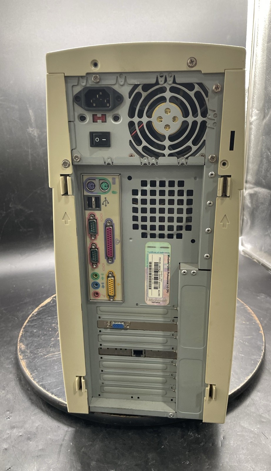 Custom Vintage PC Tower Case Intel Processor Desktop System Unit No HDD