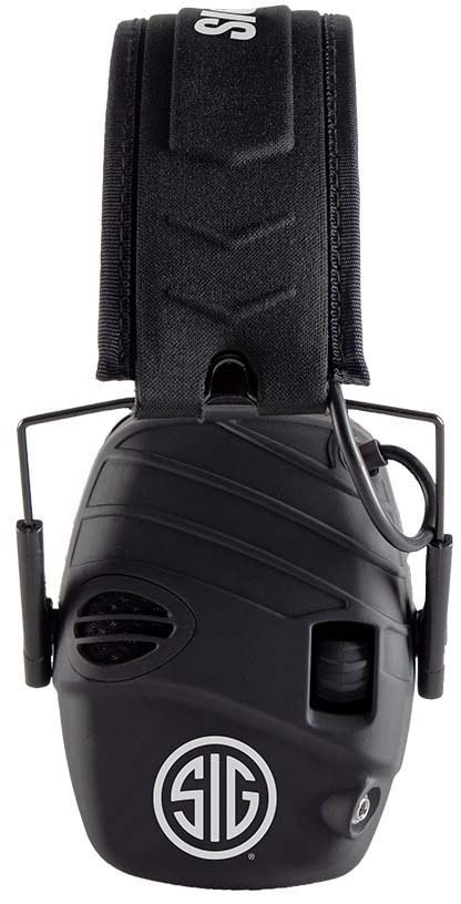 AXIL TRACKR Electronic Earmuffs, Sig Sauer, Black, Medium, TRACKR-BS