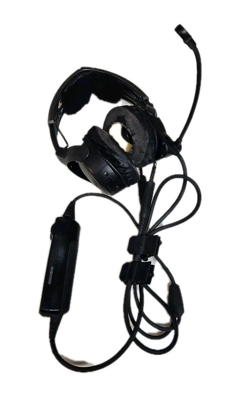 Bose A20 Aviation Headset Bluetooth ANR Dual Plug GA Pilot Tested Working