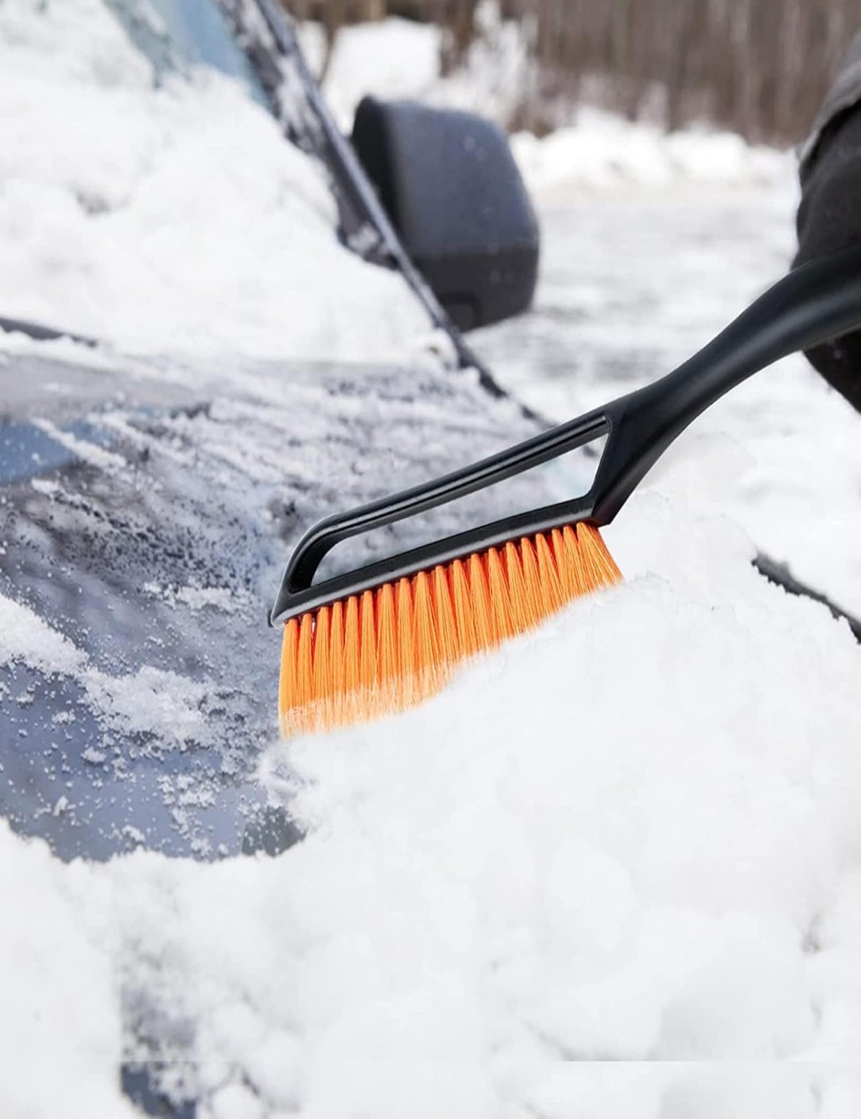 Ice Scraper Car with Broom Whisk Removable 68CM Long
