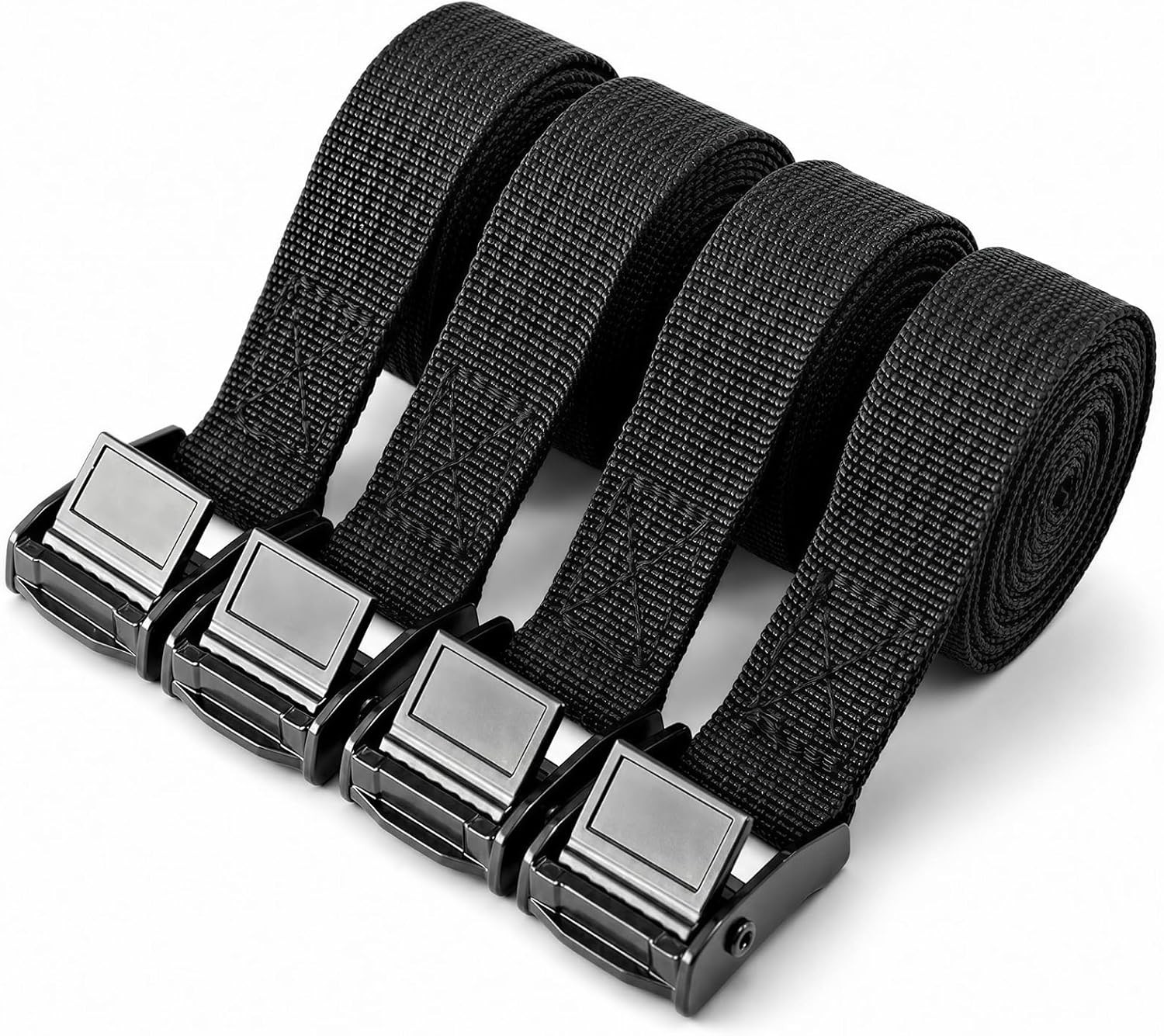 0.78" X5' Adjustable Cam Buckle Lashing Straps, Tie down Straps for Cargo, Truck