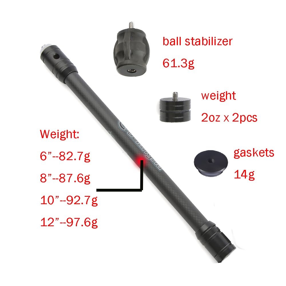 Archery Bow Stabilizer for Compound Bow Carbon Fiber Stabilizer Damping Syste...