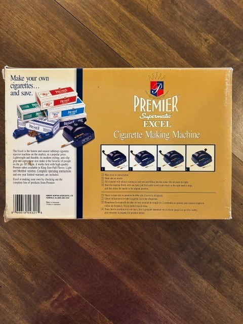Premier Supermatic Excel Cigarette Machine Pre Owned