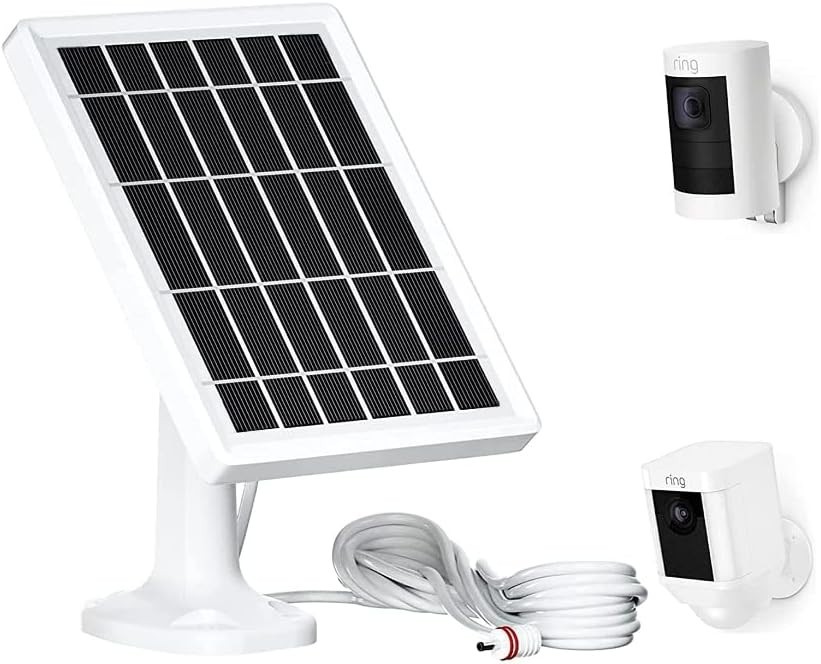 Ring Camera Solar Panel, Power for Ring Stick Up Cam Battery, Ring Spotlight...
