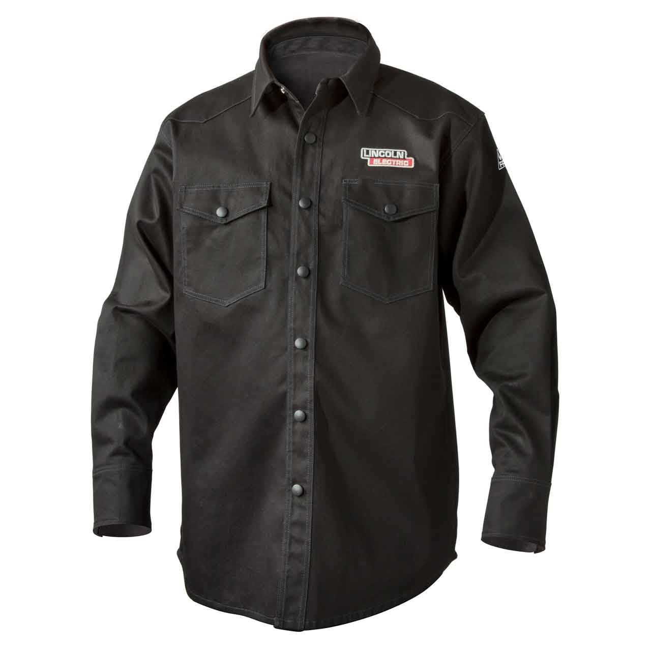 Lincoln Electric K3113 9 oz. FR Black Welding Shirt 2X-Large
