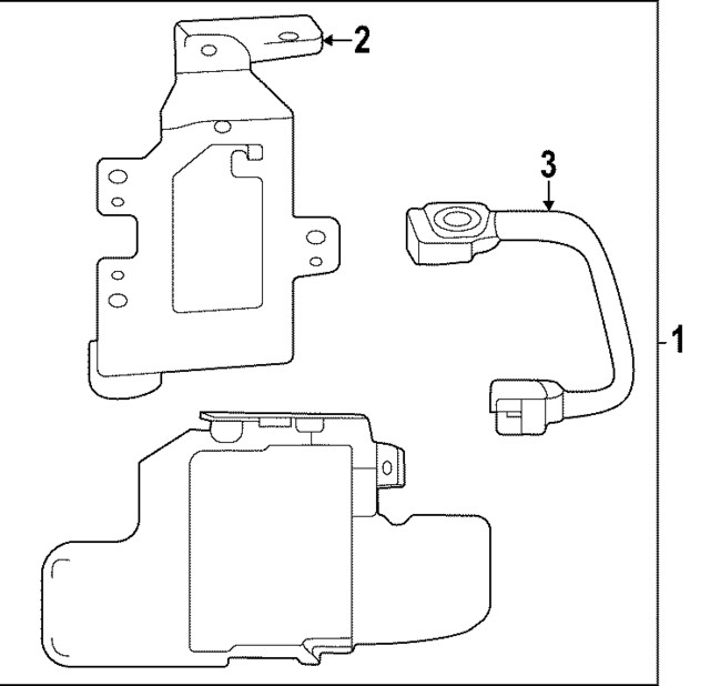 Genuine Kia Blind Spot Radar Bracket 95812-D9000
