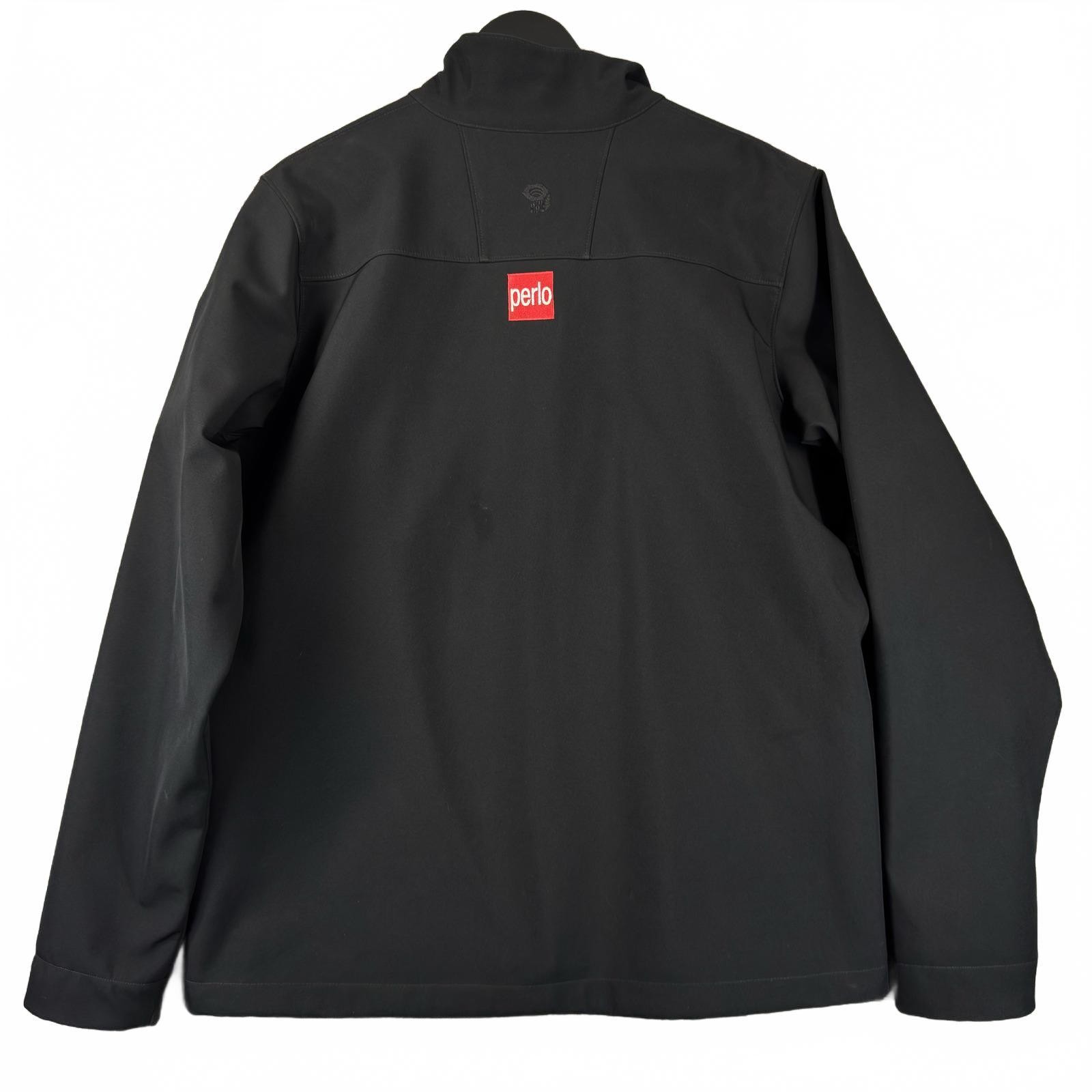 Mountain Hardwear Black Softshell Jacket with Perlo Patch Large