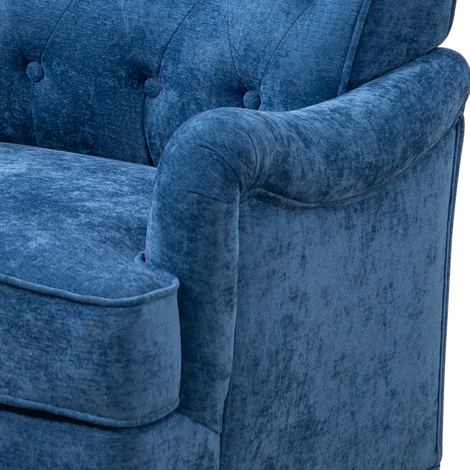 Accent Chair With Comfy Chenille Club Fabric,Comfy Upholstered Living Room Chair