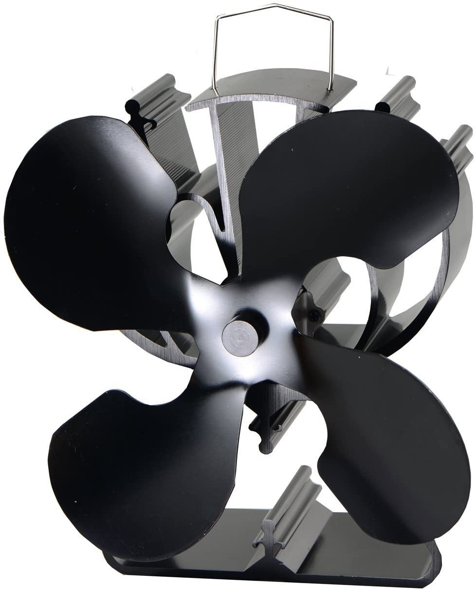 Wood Stove Fan Heat Powered Fireplace Fan No Electric, Heat Activated Thermal Fa