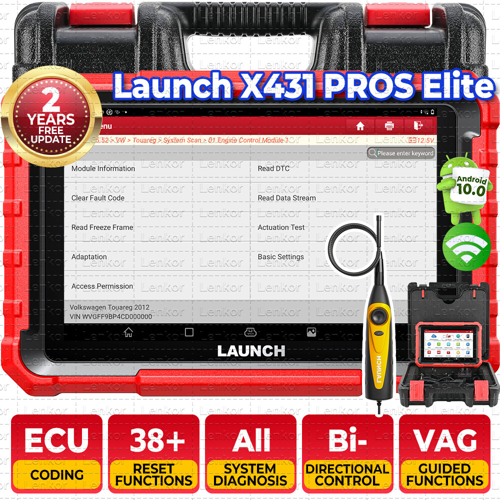 2025 LAUNCH X431 Pro Elite V+ PRO5 PAD V Bidirectional Diagnostic Scanner Coding