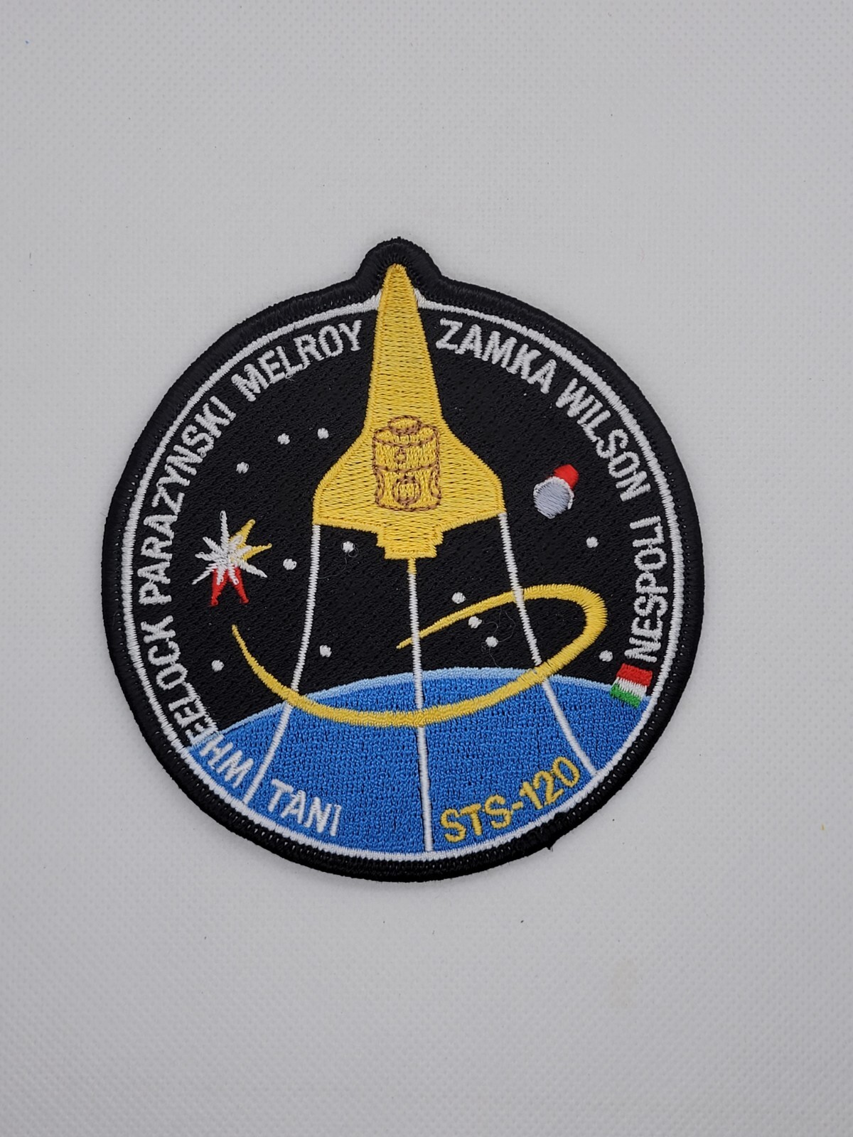NASA Space Shuttle Discovery STS-120 Round Embroidered Patch Melroy Zamka Wilson