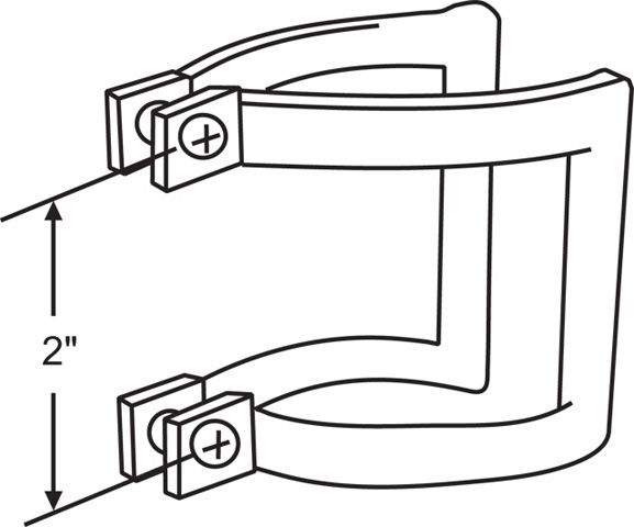 Shower Door Handle Set complete Bracket Assembly chrome Plated With Screws