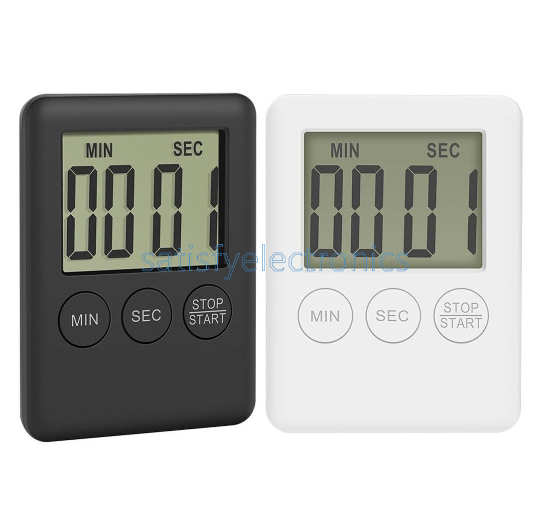 LCD Display Digital Kitchen Cooking Timer Count-Down Up Clock Alarm Magnetic New